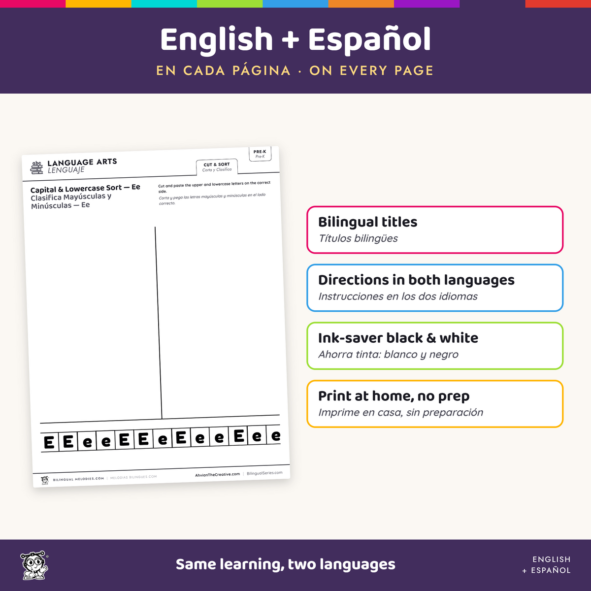 Free October Pre-K Bilingual Activity Kit (90 Pages) | English + Español