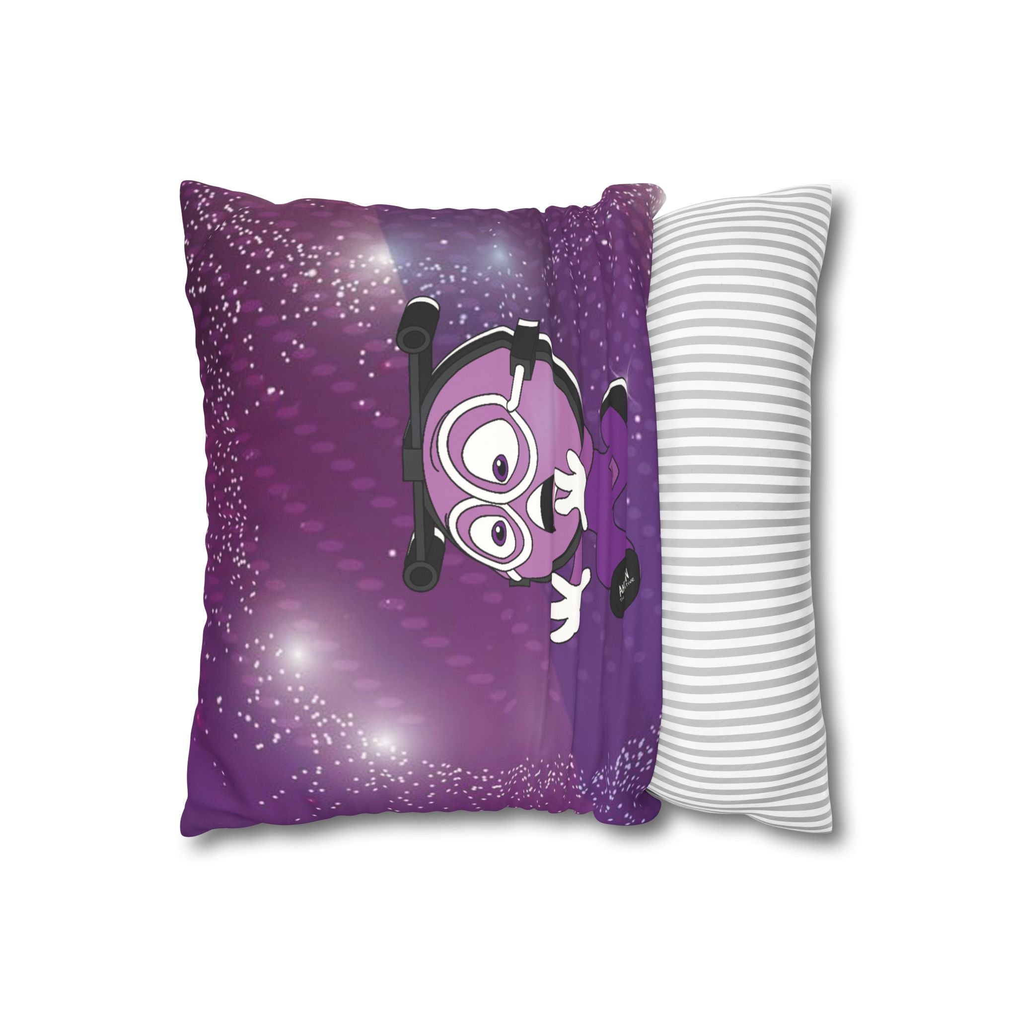 Calm-Down Corner Pillowcases - Social Emotional Learning - Faux Suede Square Pillowcase (Sad & Scared)