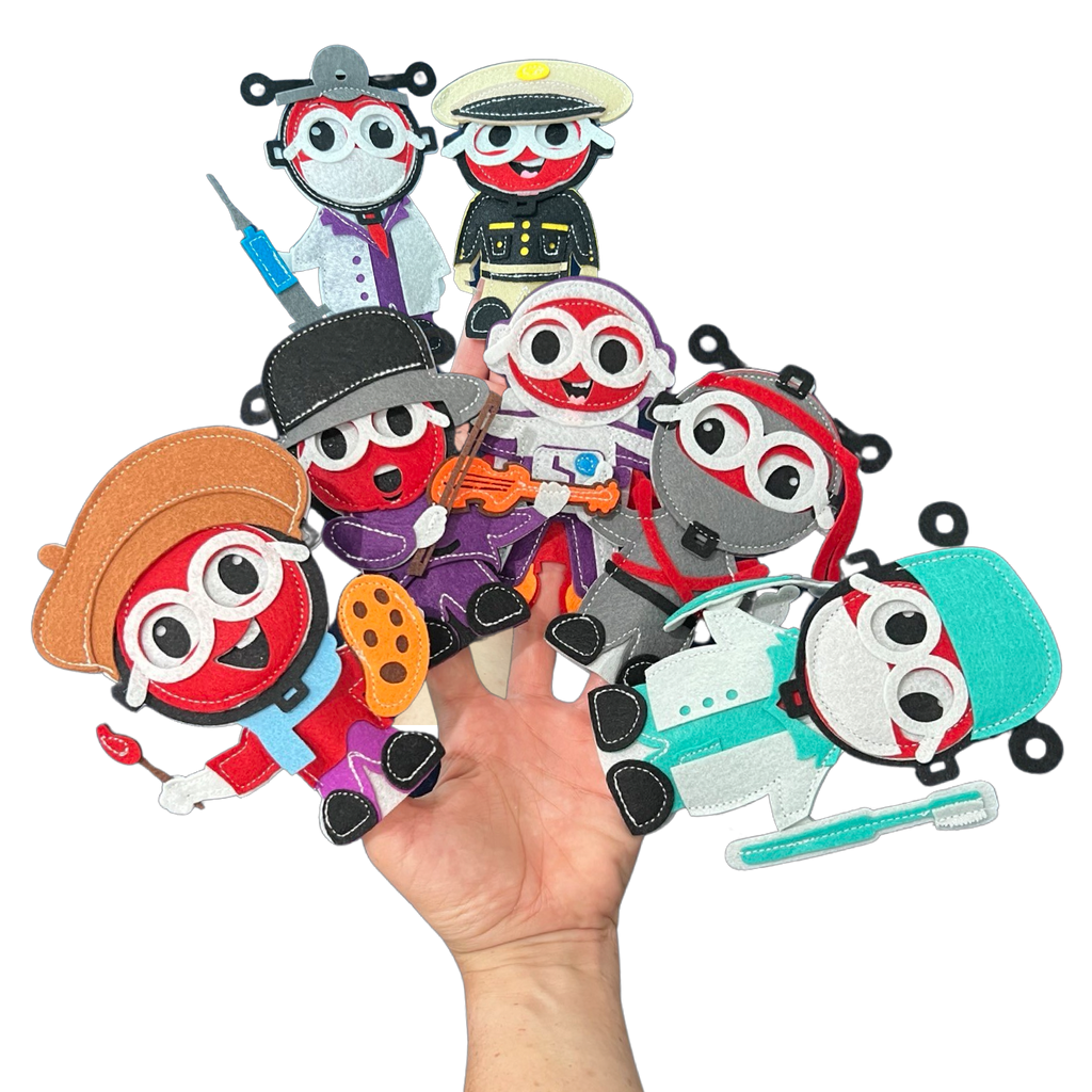 Sensory Finger Puppets - Mixed (10pcs)