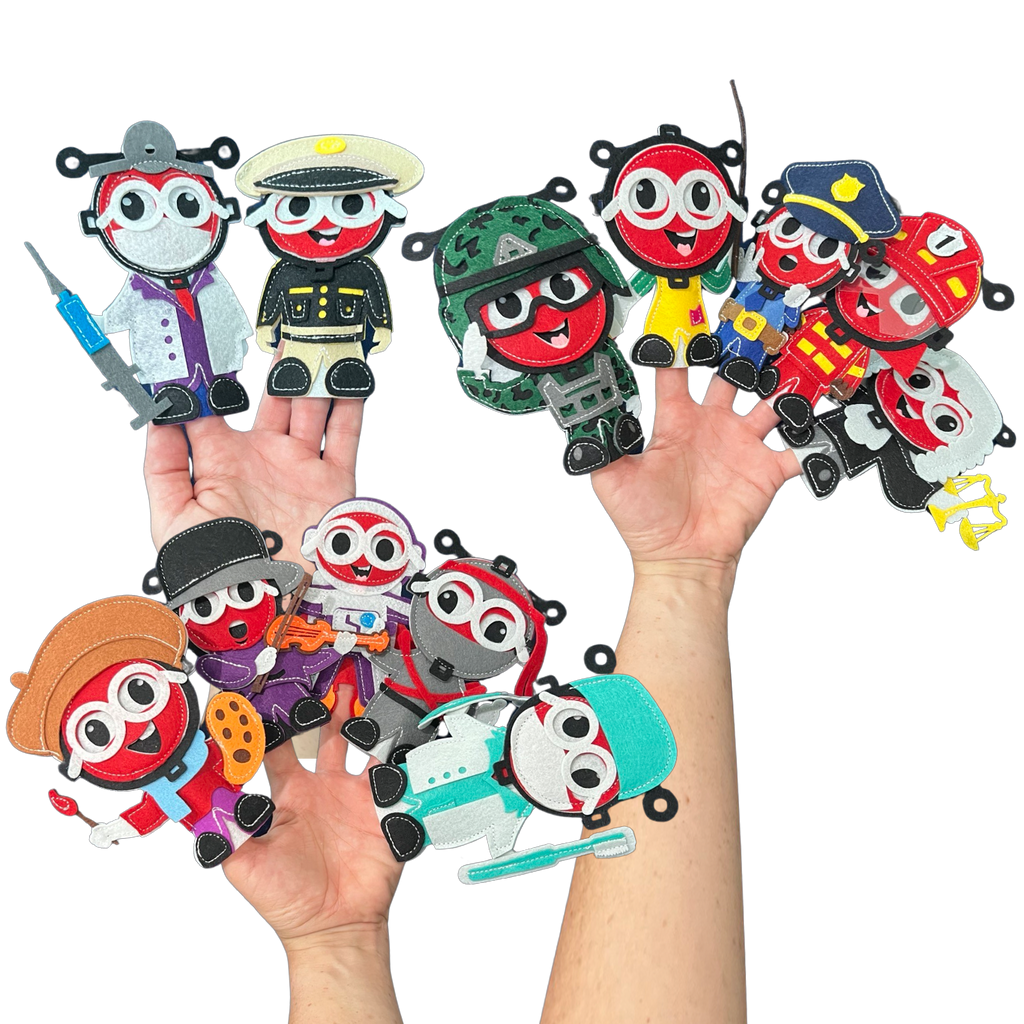 Sensory Finger Puppets - Mixed (10pcs)