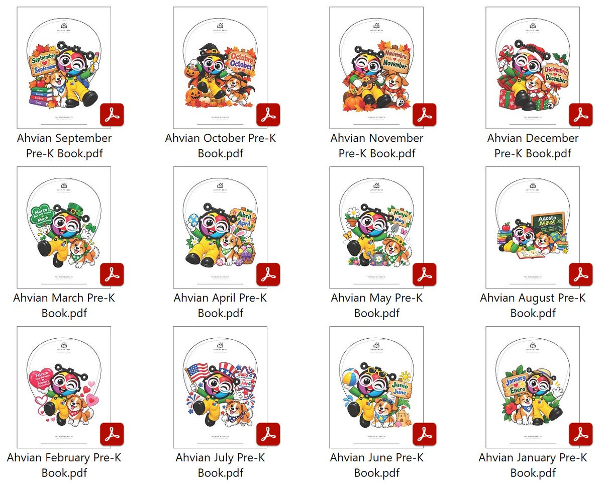 Bilingual Pre-K Full Year Activity Kit