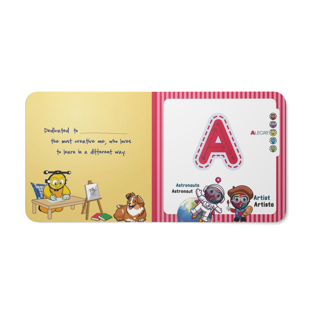 ABC Bilingual Board Book | Early Learners Baby Book - AhvianTheCreative Bilingual Series