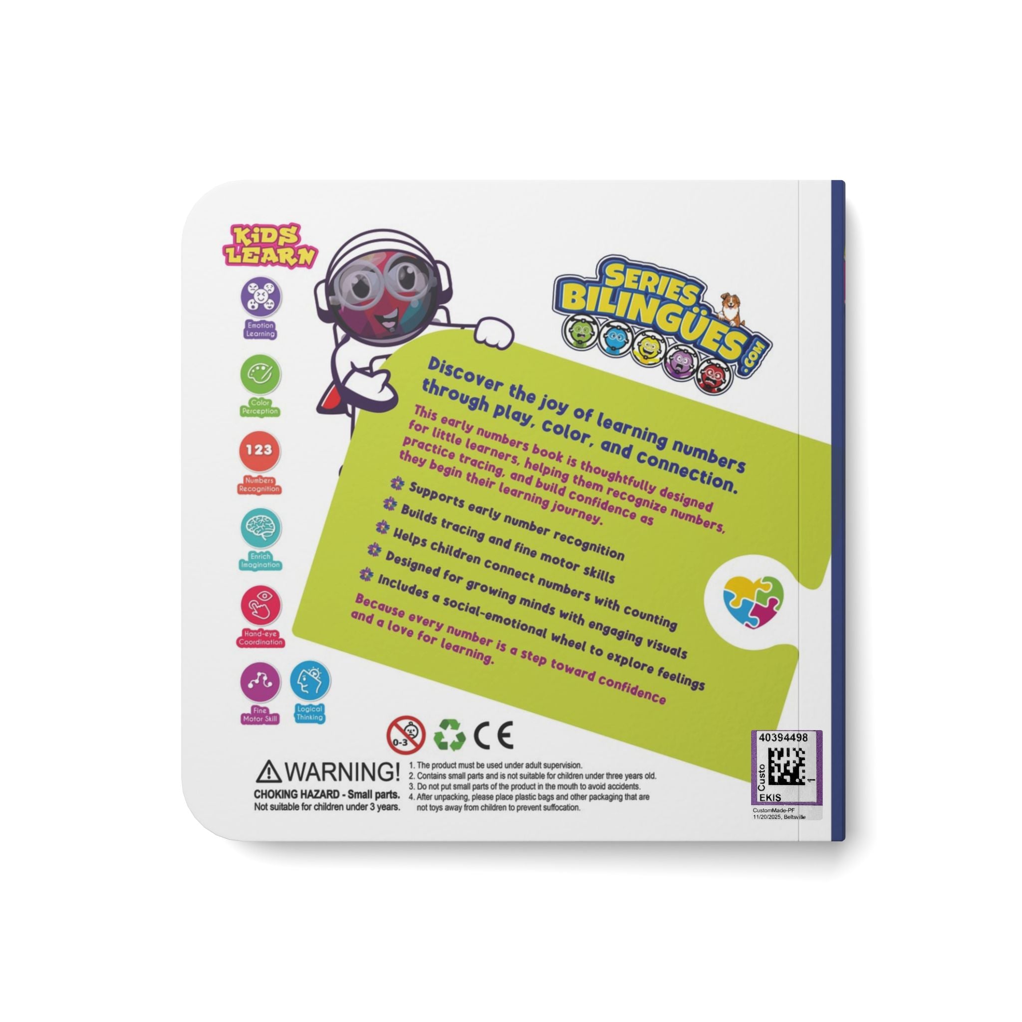 123 Bilingual Board Book | Early Learners Baby Book