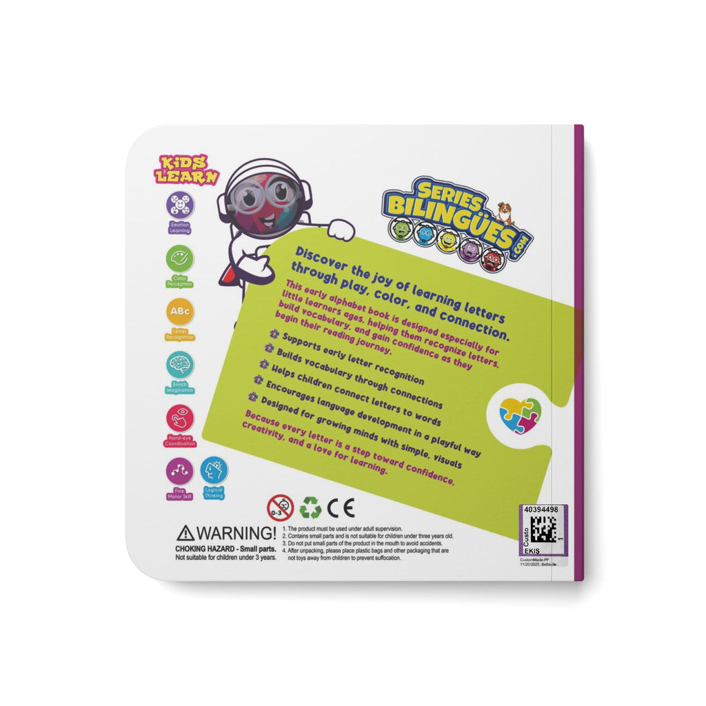 ABC Bilingual Board Book | Early Learners Baby Book - AhvianTheCreative Bilingual Series