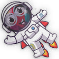 AhvianTheCreative "The Astronaut " Book Character Custom Shaped Pillow