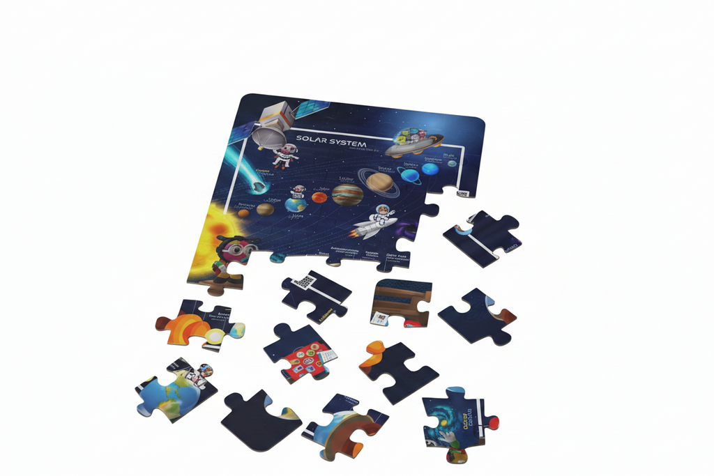Kids' Puzzle "Solar System" in English - Spanish (30-Piece)