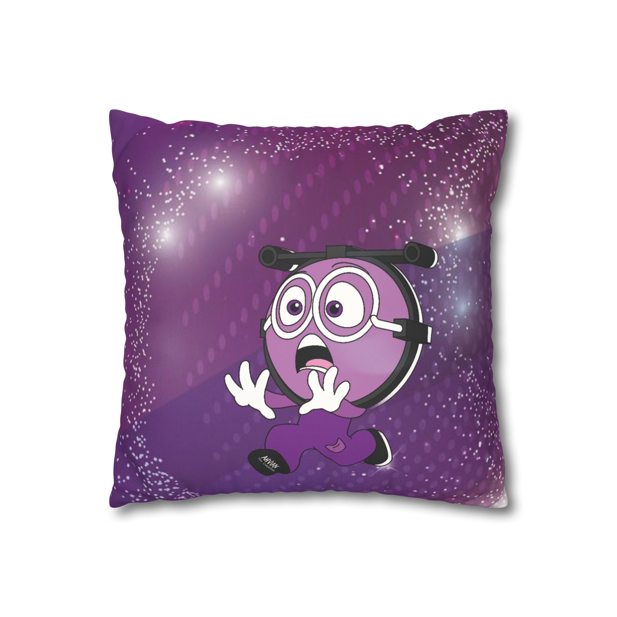 Calm-Down Corner Pillowcases - Social Emotional Learning - Faux Suede Square Pillowcase (Sad & Scared)