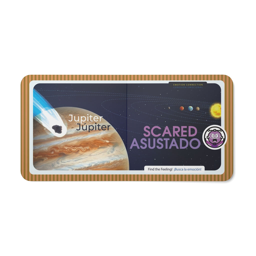 Solar System Board Book | Emotions & Bilingual Learning | Early Learners Baby Book - AhvianTheCreative Bilingual Series