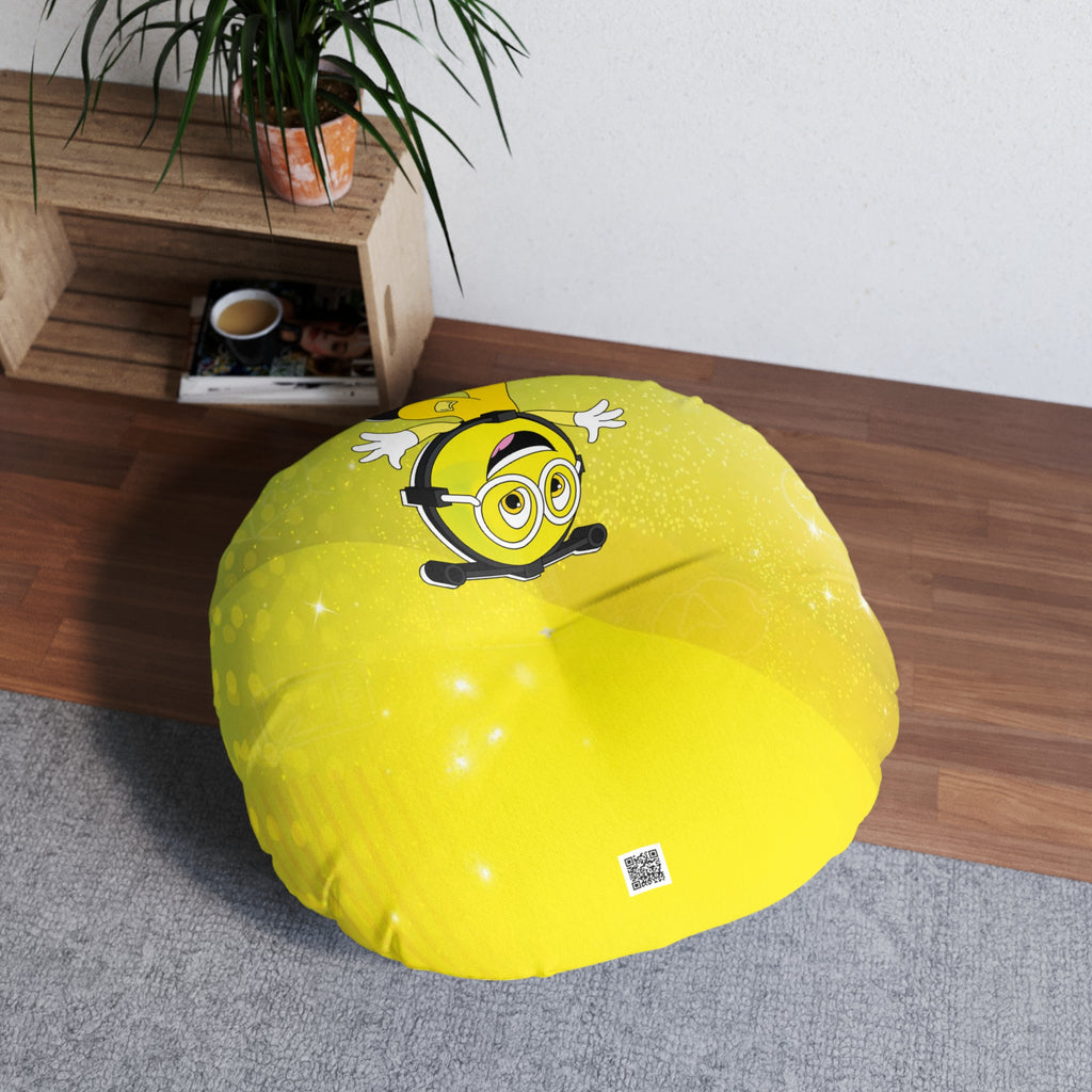 Tufted Floor Pillow, Round - Corner Learning for Teachers- about Emotions  - For teachers & psychologists, schools