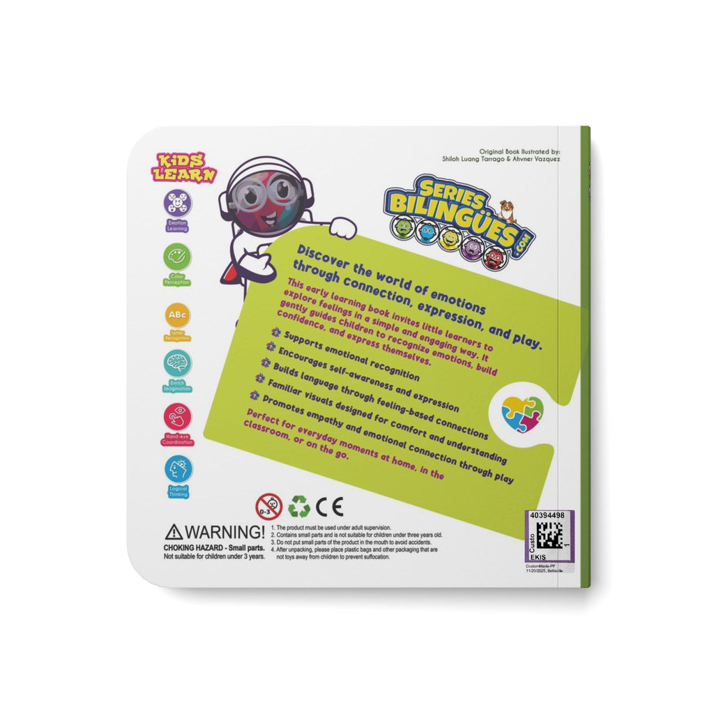 Emotions Bilingual Board Book | Early Learners Baby Book - AhvianTheCreative Bilingual Series