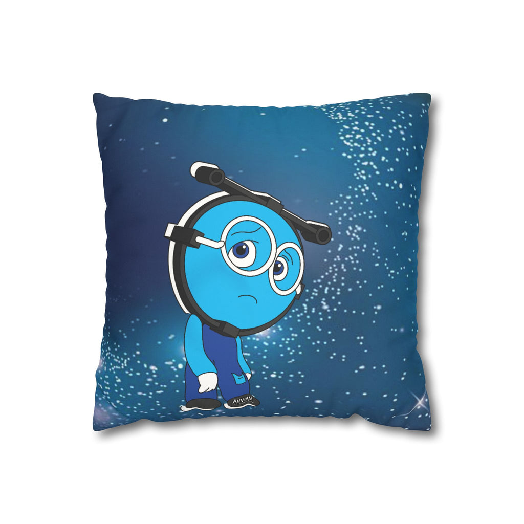 Calm-Down Corner Pillowcases - Social Emotional Learning - Faux Suede Square Pillowcase (Sad & Scared)