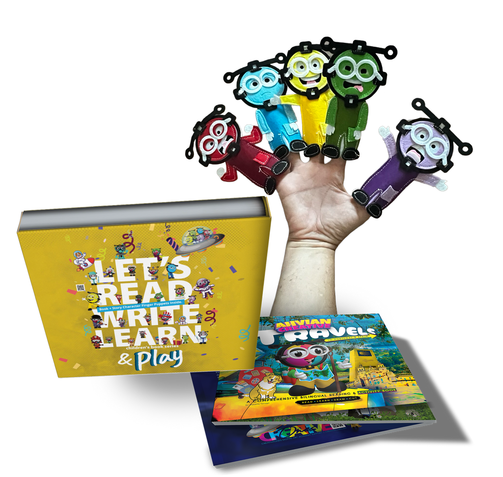 Travel Book + Finger Puppets + Box