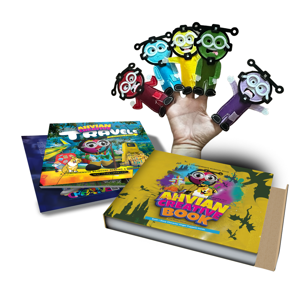 Travel Book + Finger Puppets + Box