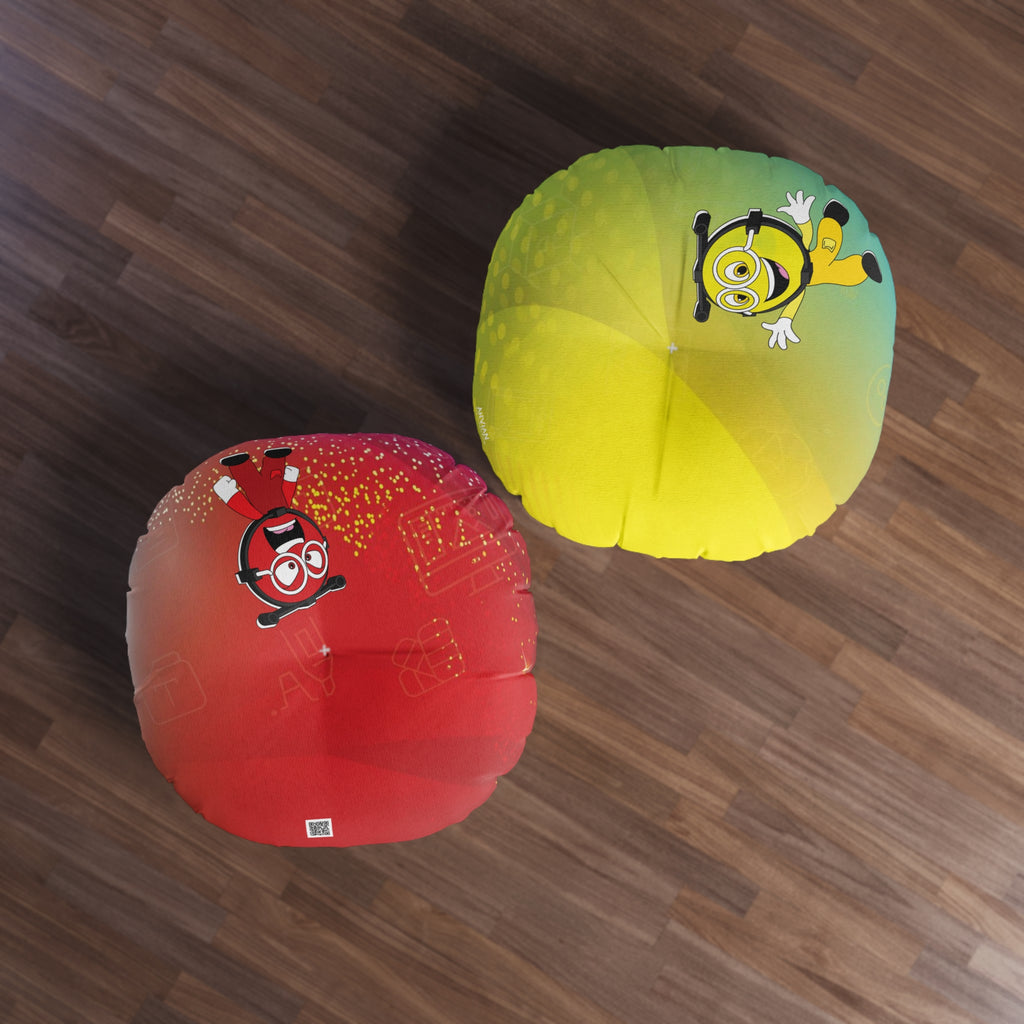Tufted Floor Pillow, Round - Corner learning for Teachers- Emotions - For teachers & psychologists, schools