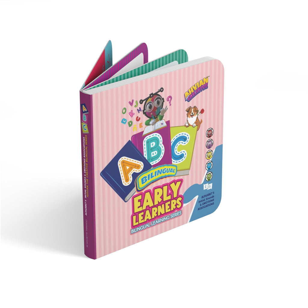 ABC Bilingual Board Book | Early Learners Baby Book - AhvianTheCreative Bilingual Series