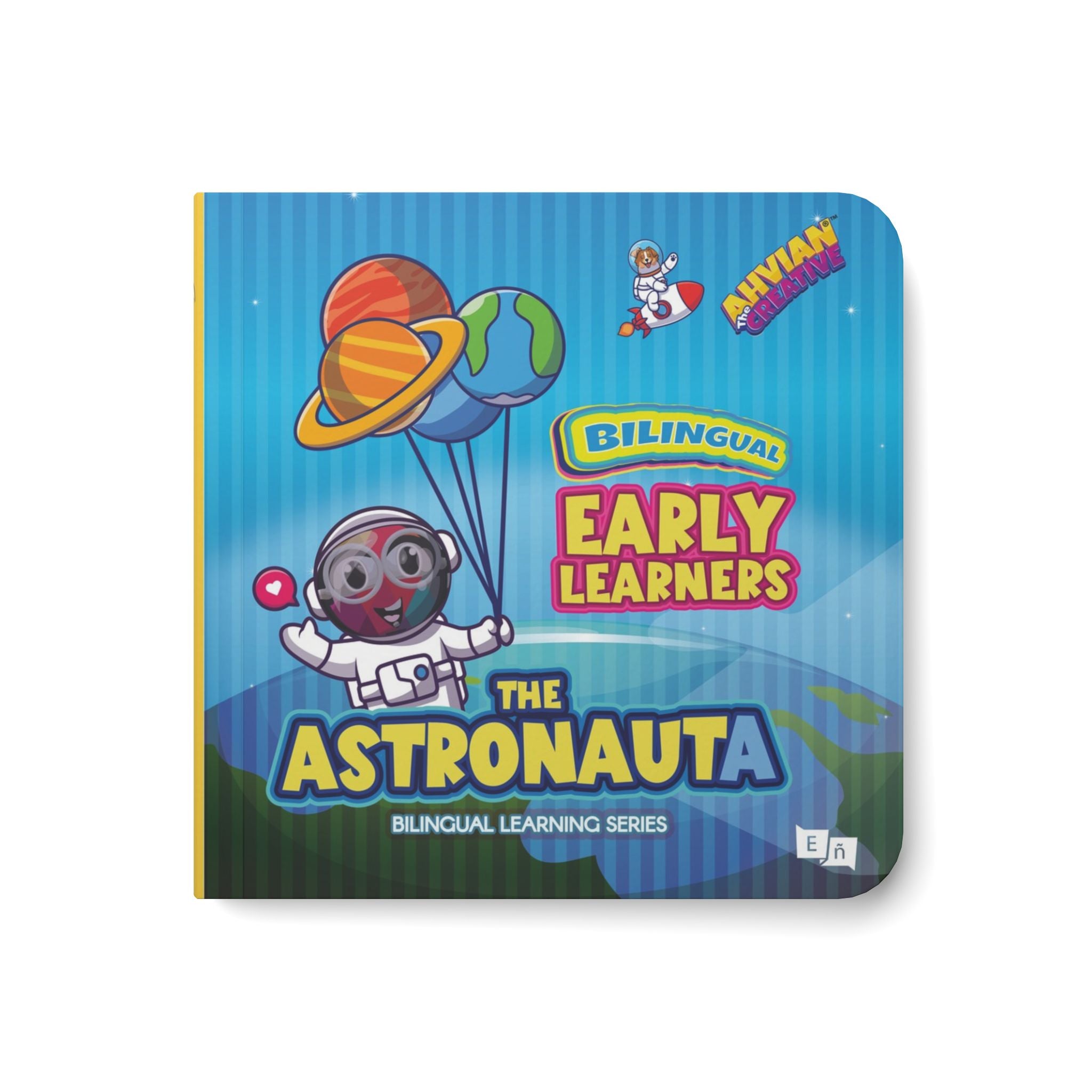 Solar System Board Book | Emotions & Bilingual Learning | Early Learners Baby Book - AhvianTheCreative Bilingual Series