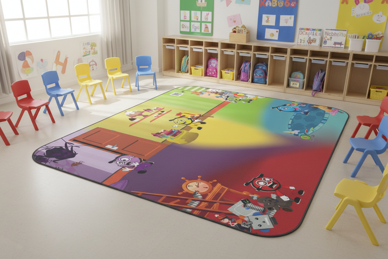Social Emotional Learning - Floor Blanket for your Corner Classroom - with strap & buckles to carry