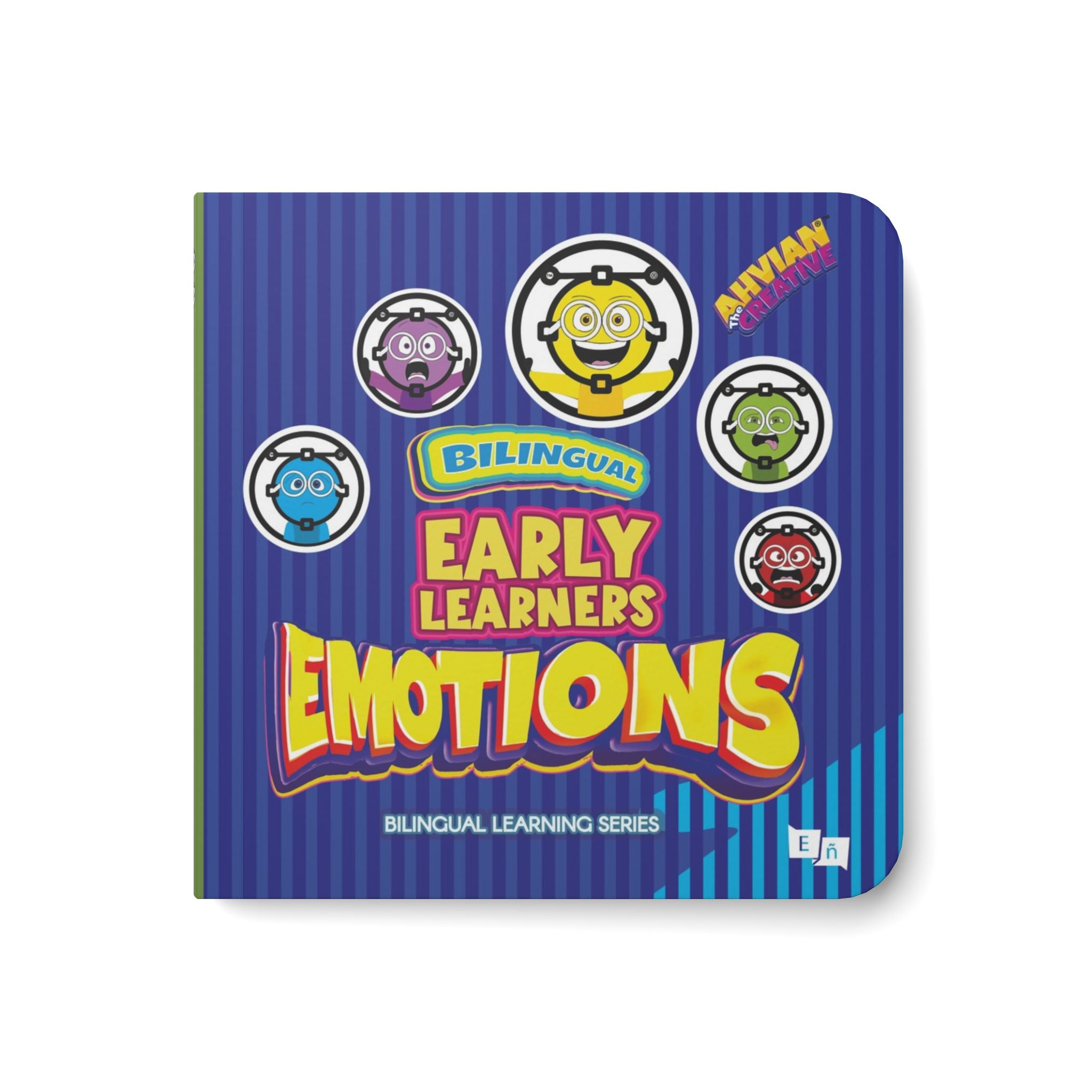 Emotions Bilingual Board Book | Early Learners Baby Book - AhvianTheCreative Bilingual Series