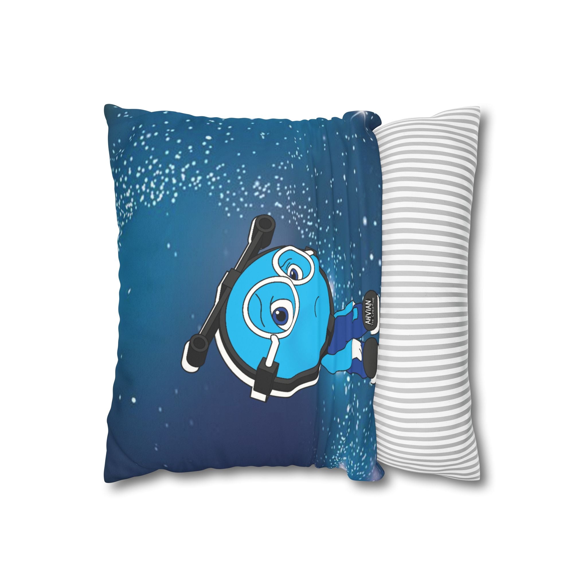 Calm-Down Corner Pillowcases - Social Emotional Learning - Faux Suede Square Pillowcase (Sad & Scared)