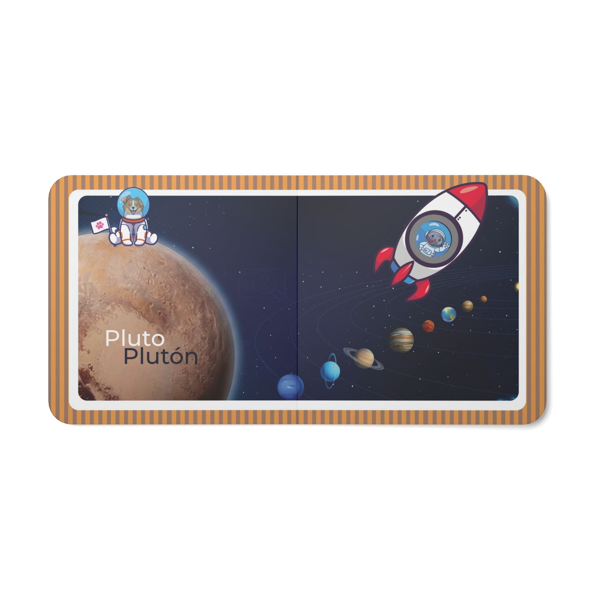 Solar System Board Book | Emotions & Bilingual Learning | Early Learners Baby Book - AhvianTheCreative Bilingual Series