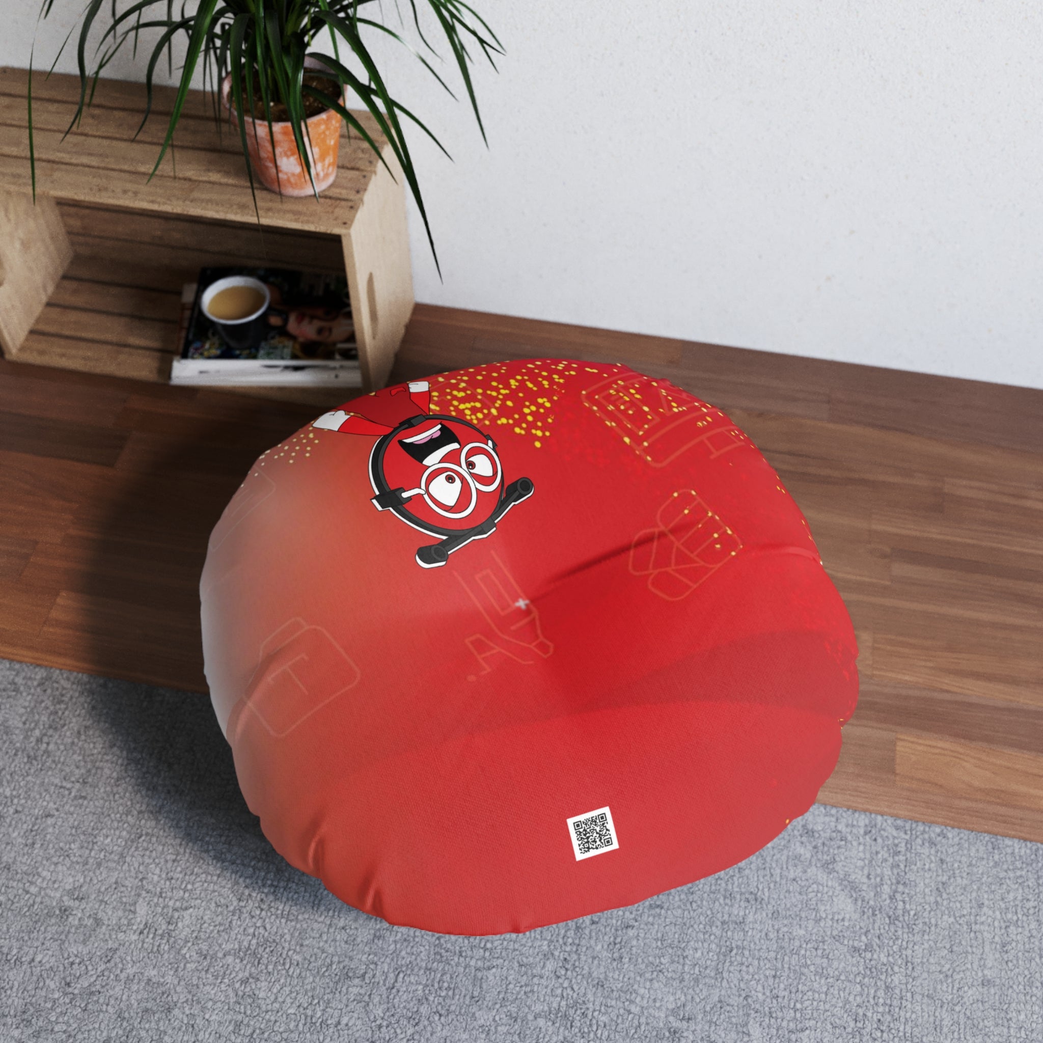 Tufted Floor Pillow, Round - Corner learning for Teachers- Emotions - For teachers & psychologists, schools