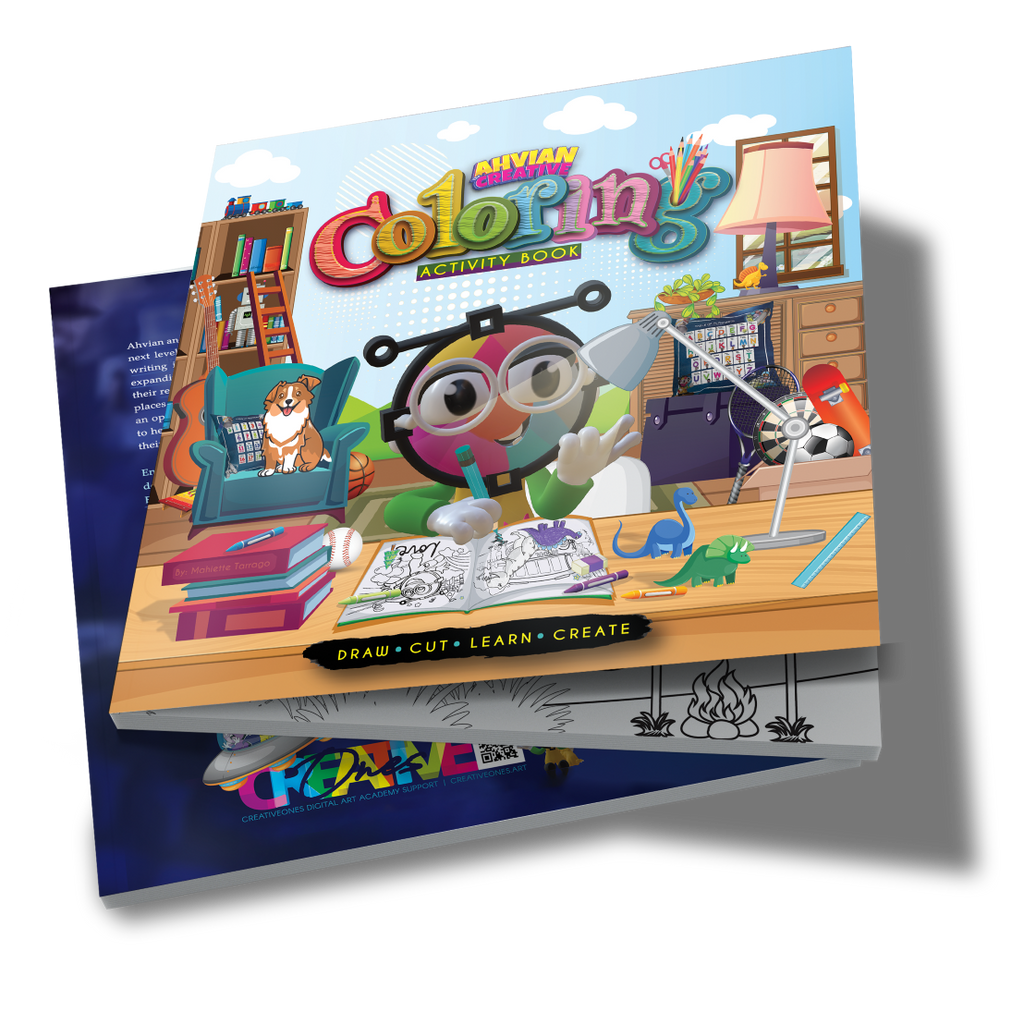 Coloring Book + Crayons