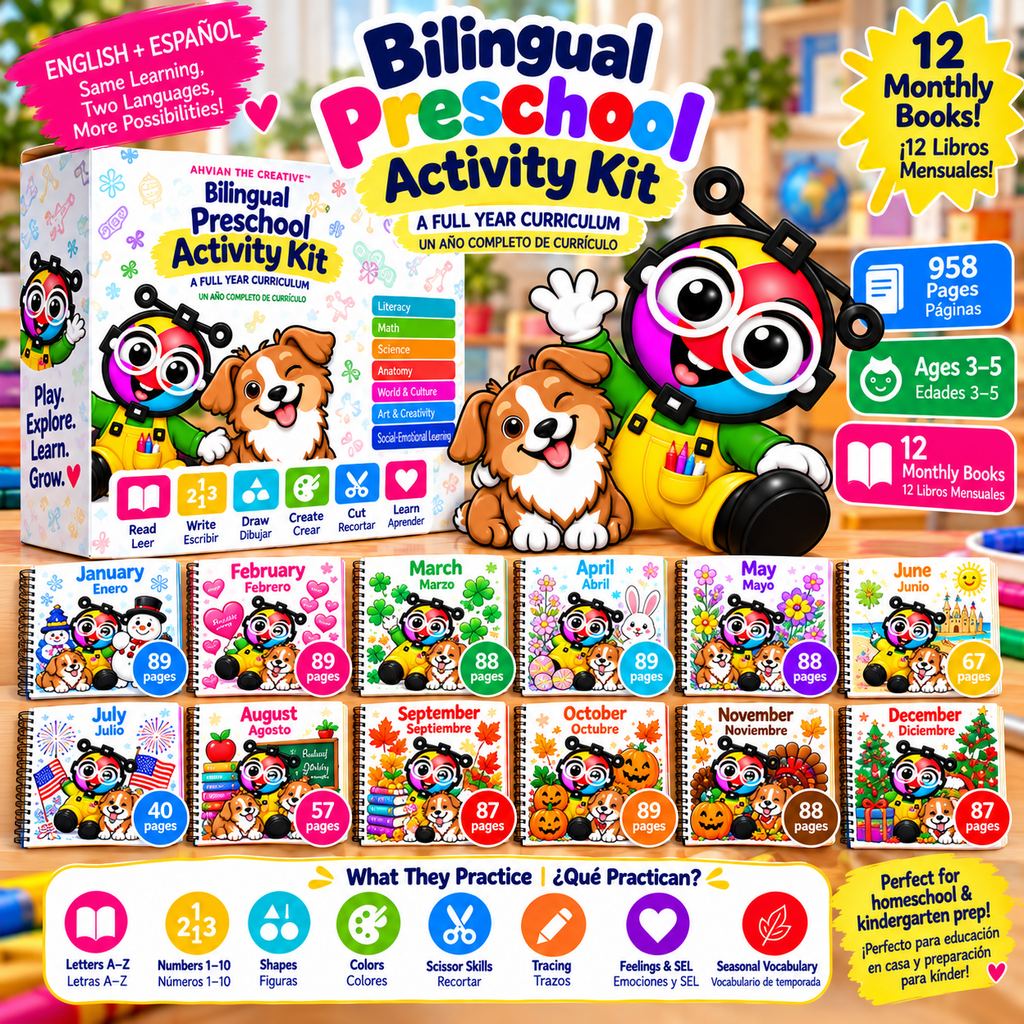 Bilingual Pre-K Full Year Activity Kit