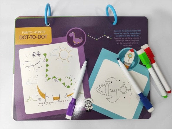 Sticky Book Re-usable Bilingual Activities Game