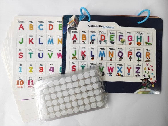 Sticky Book Re-usable Bilingual Activities Game