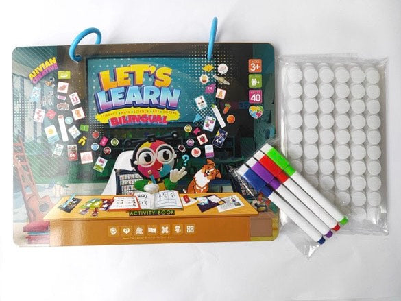 Sticky Book Re-usable Bilingual Activities Game