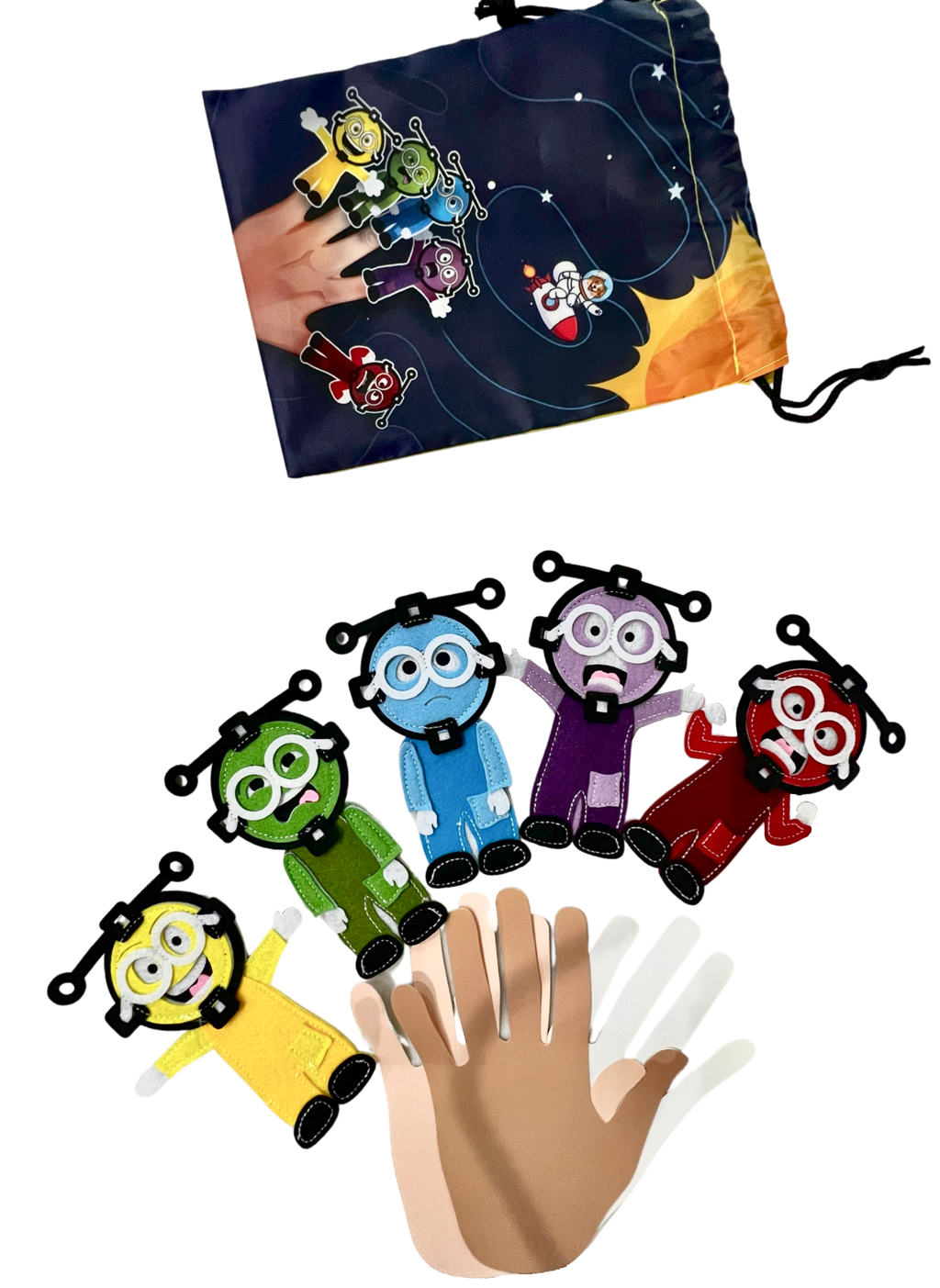 Finger Puppets - Emotions/Feelings (5pcs)