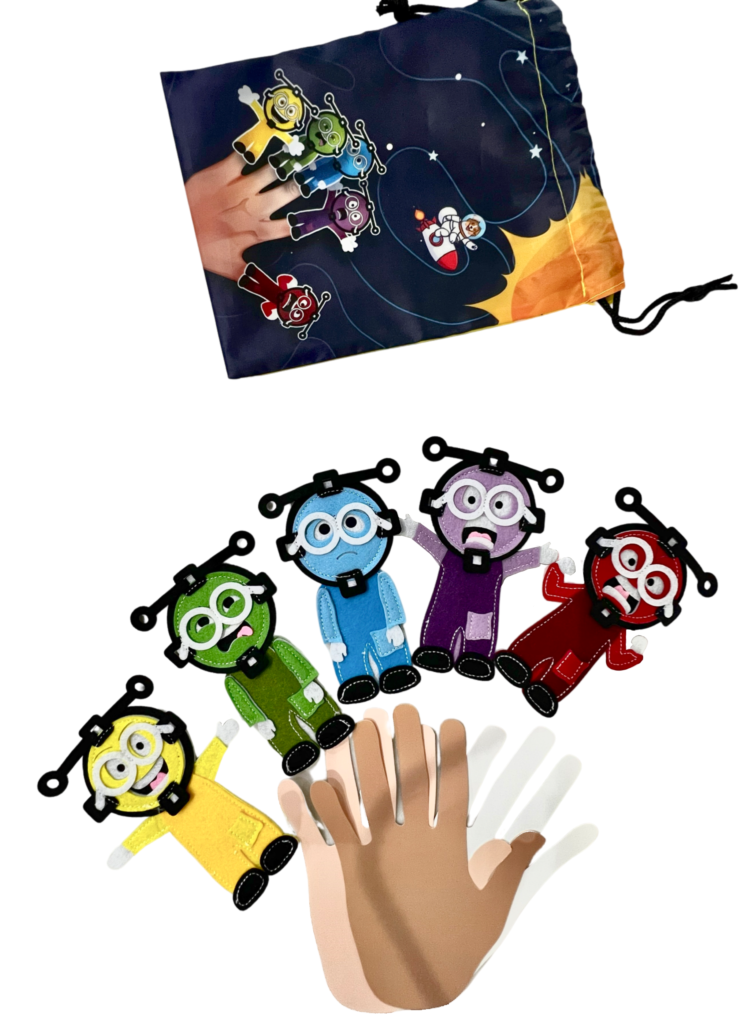 Finger Puppets - Emotions/Feelings (5pcs)