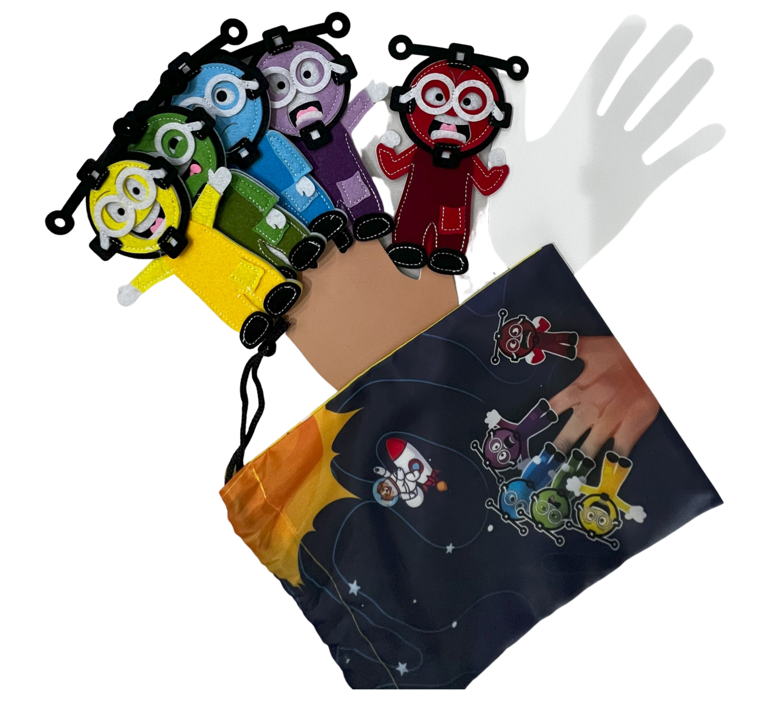 Finger Puppets - Emotions/Feelings (5pcs)