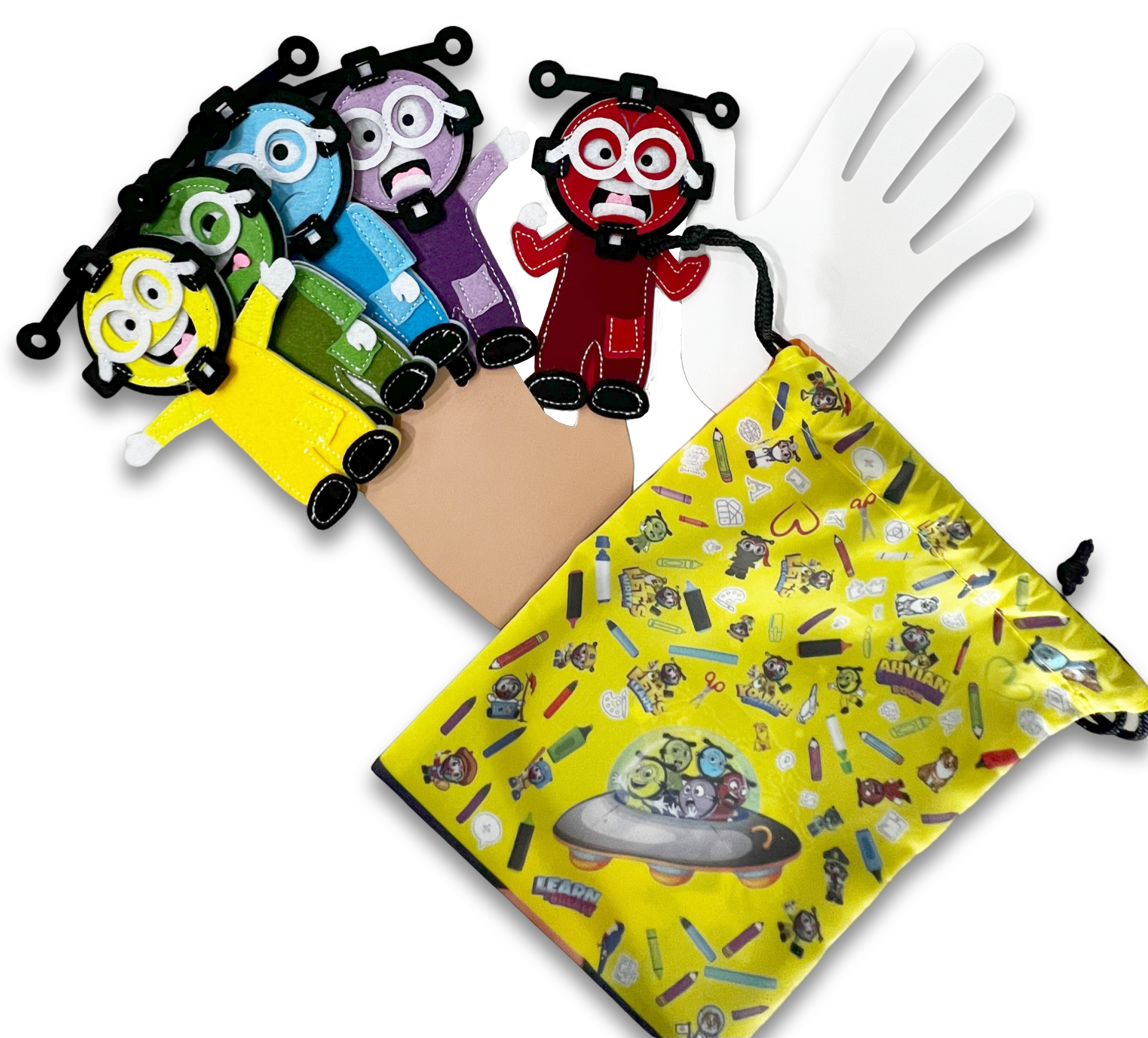 Finger Puppets - Emotions/Feelings (5pcs)