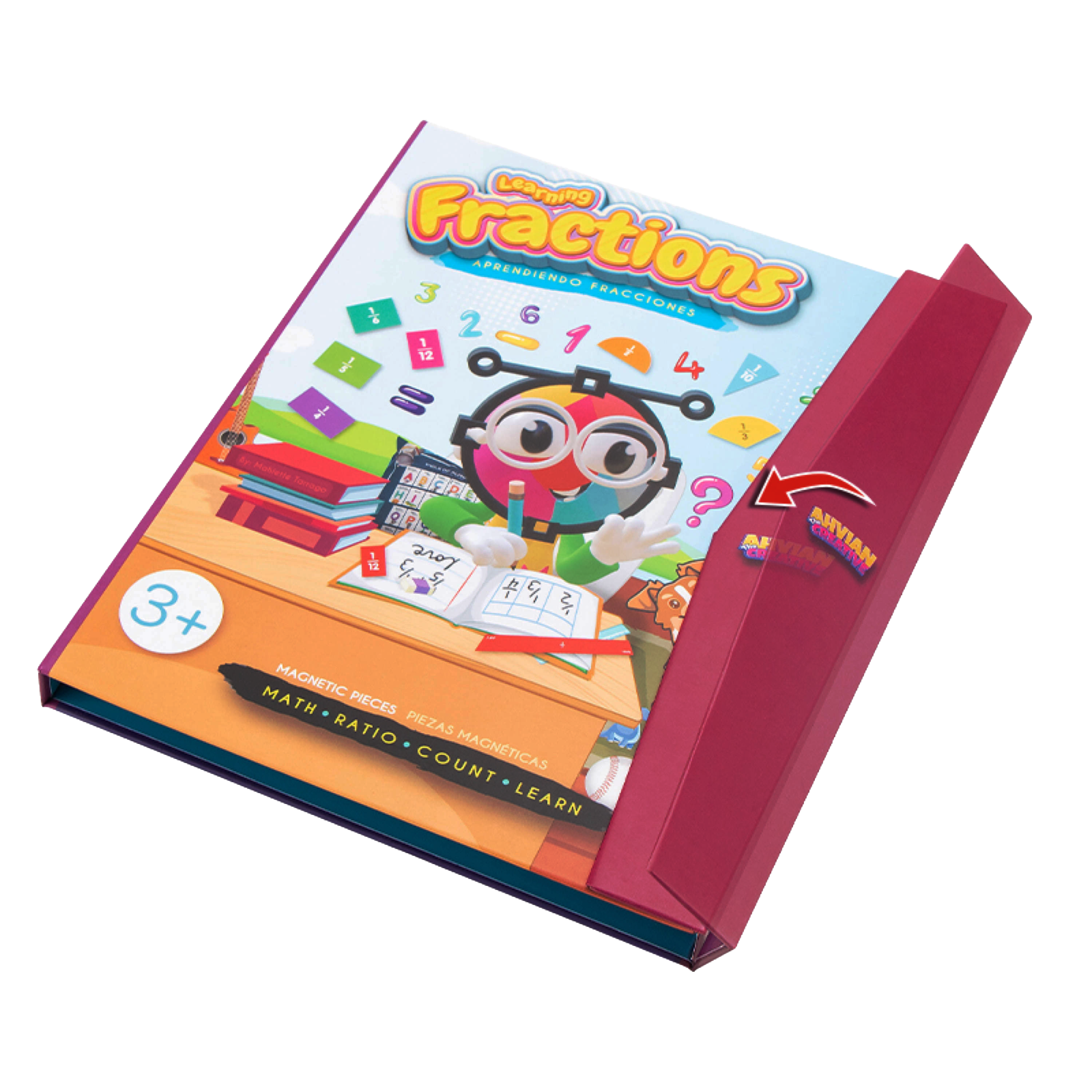 Math Magnetic Book ♟️ (102pcs) Learning Fractions/Division