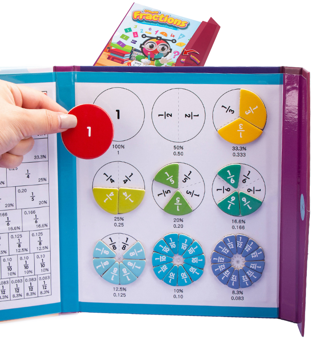 Math Magnetic Book ♟️ (102pcs) Learning Fractions/Division