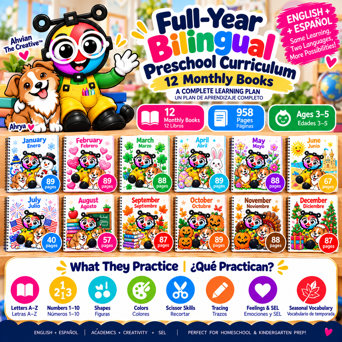 Bilingual Pre-K Full Year Activity Kit