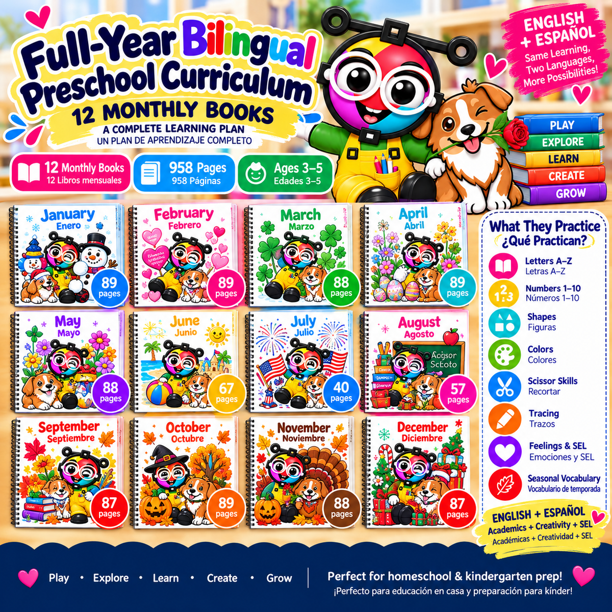 Bilingual Pre-K Full Year Activity Kit