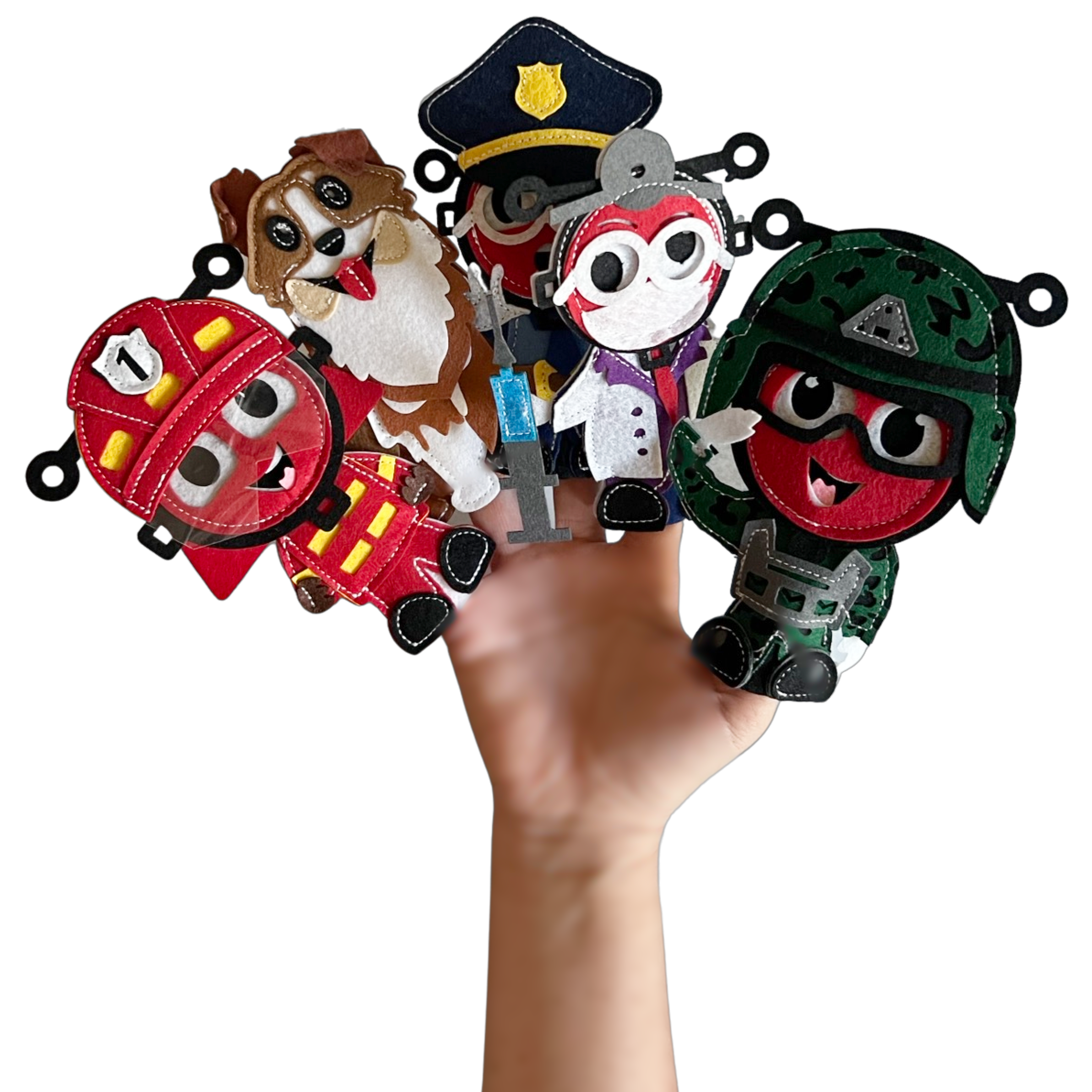 Sensory Finger Puppets - Mixed (10pcs)