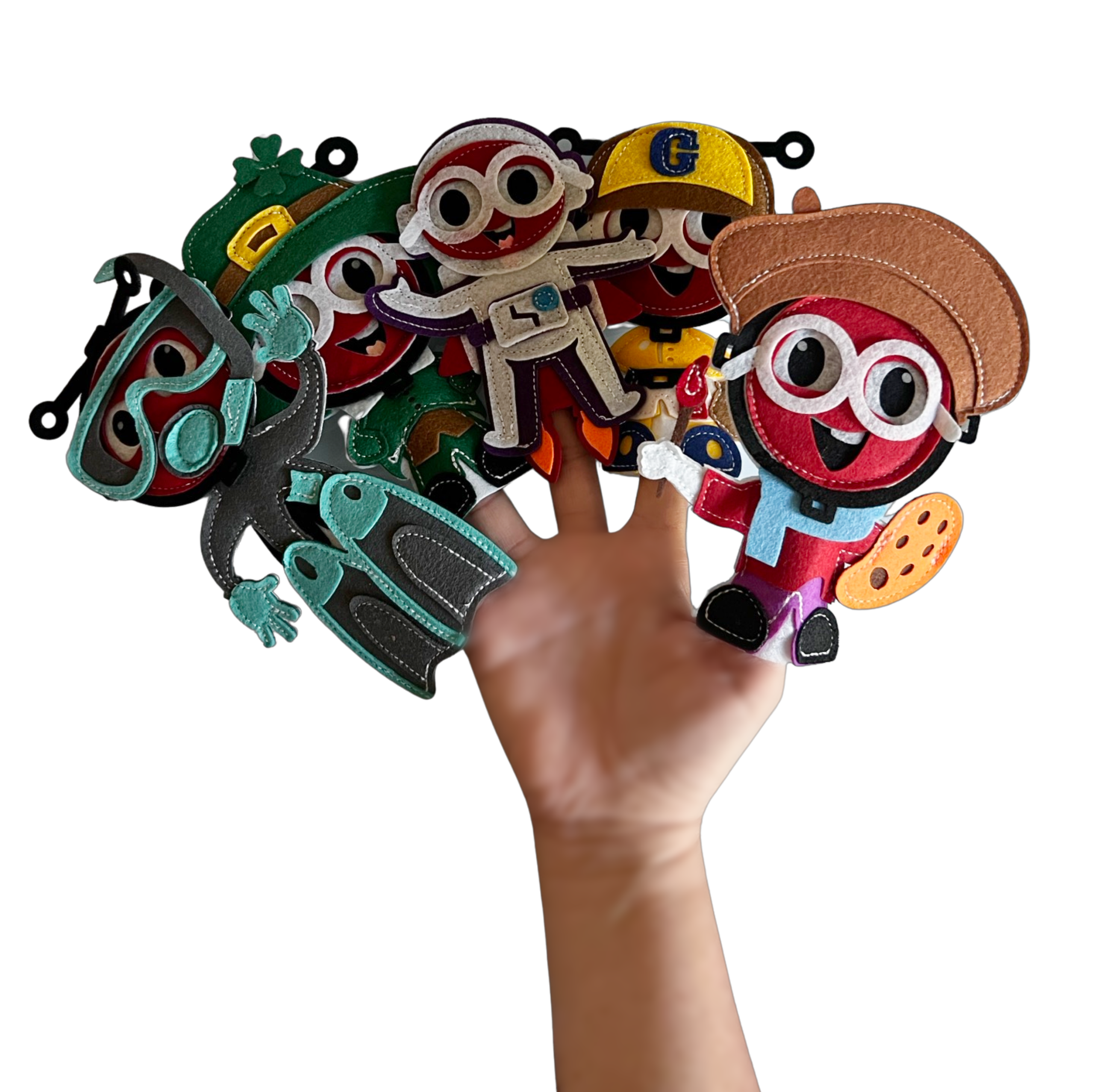 Sensory Finger Puppets - Mixed (10pcs)