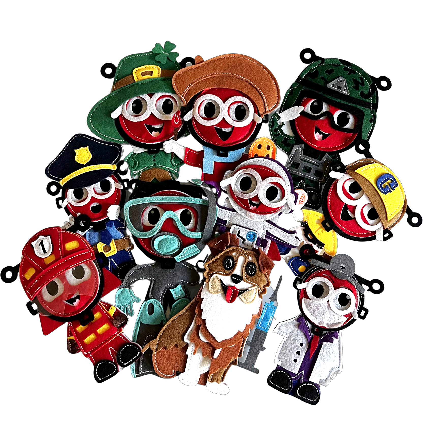 Sensory Finger Puppets - Mixed (10pcs)