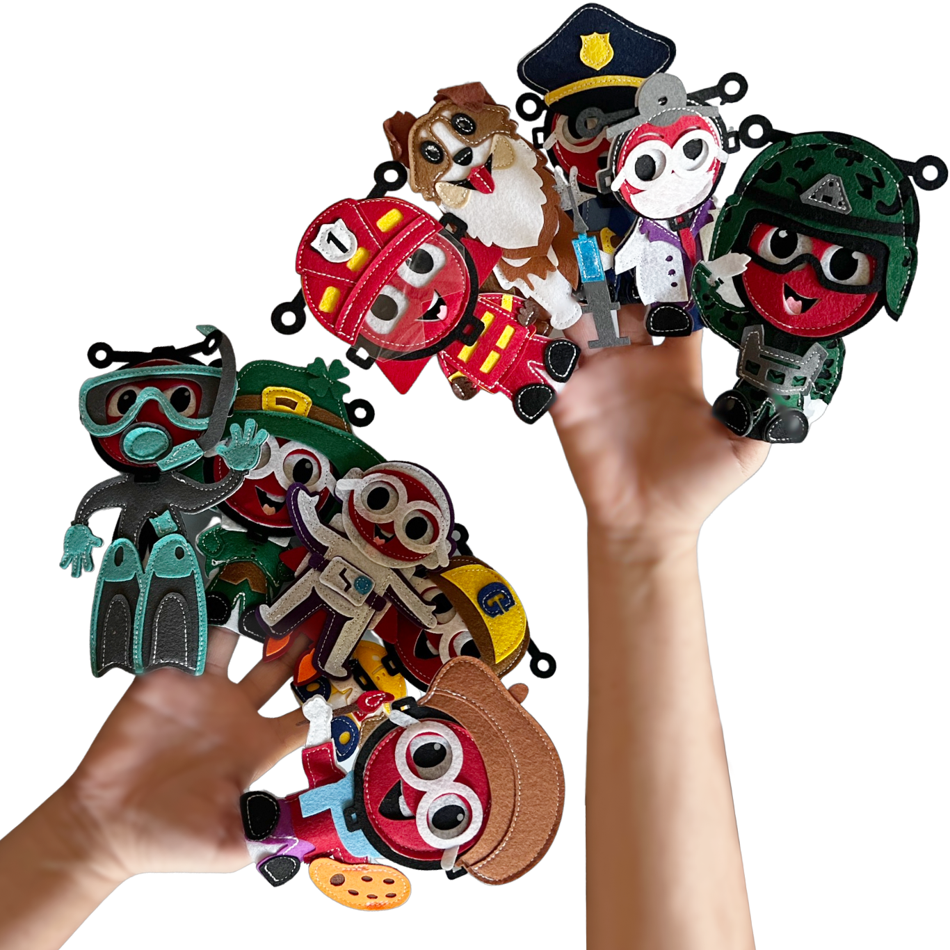Sensory Finger Puppets - Mixed (10pcs)