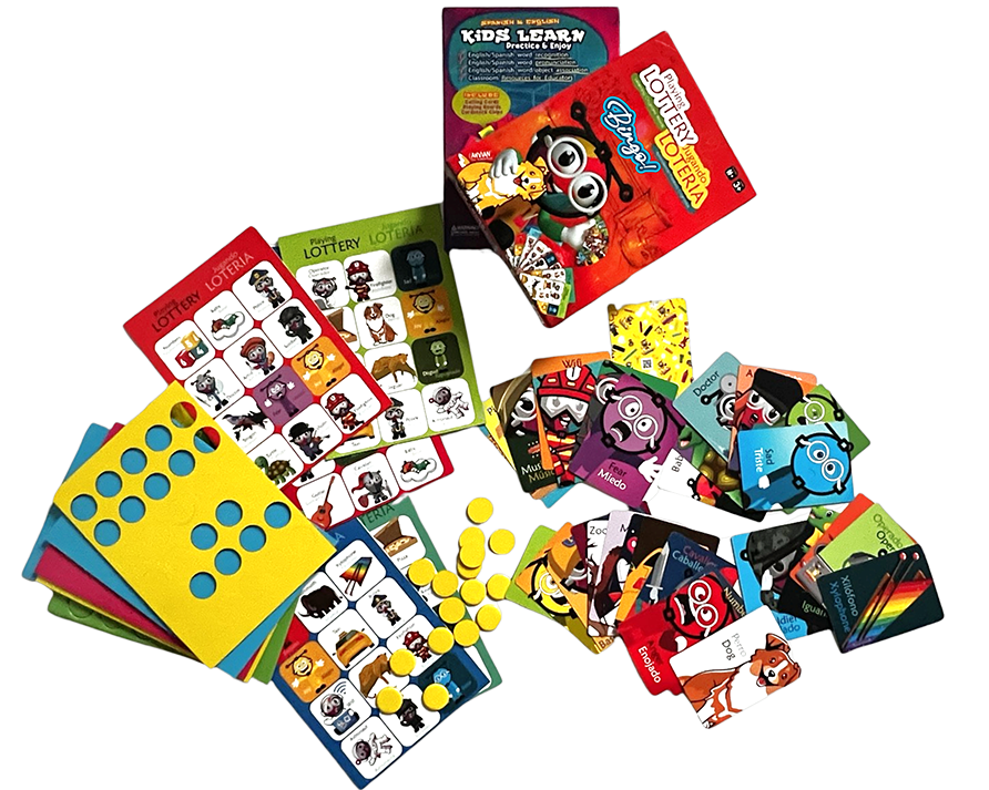 Dual-Language Bingo/Loteria Game (44pcs)