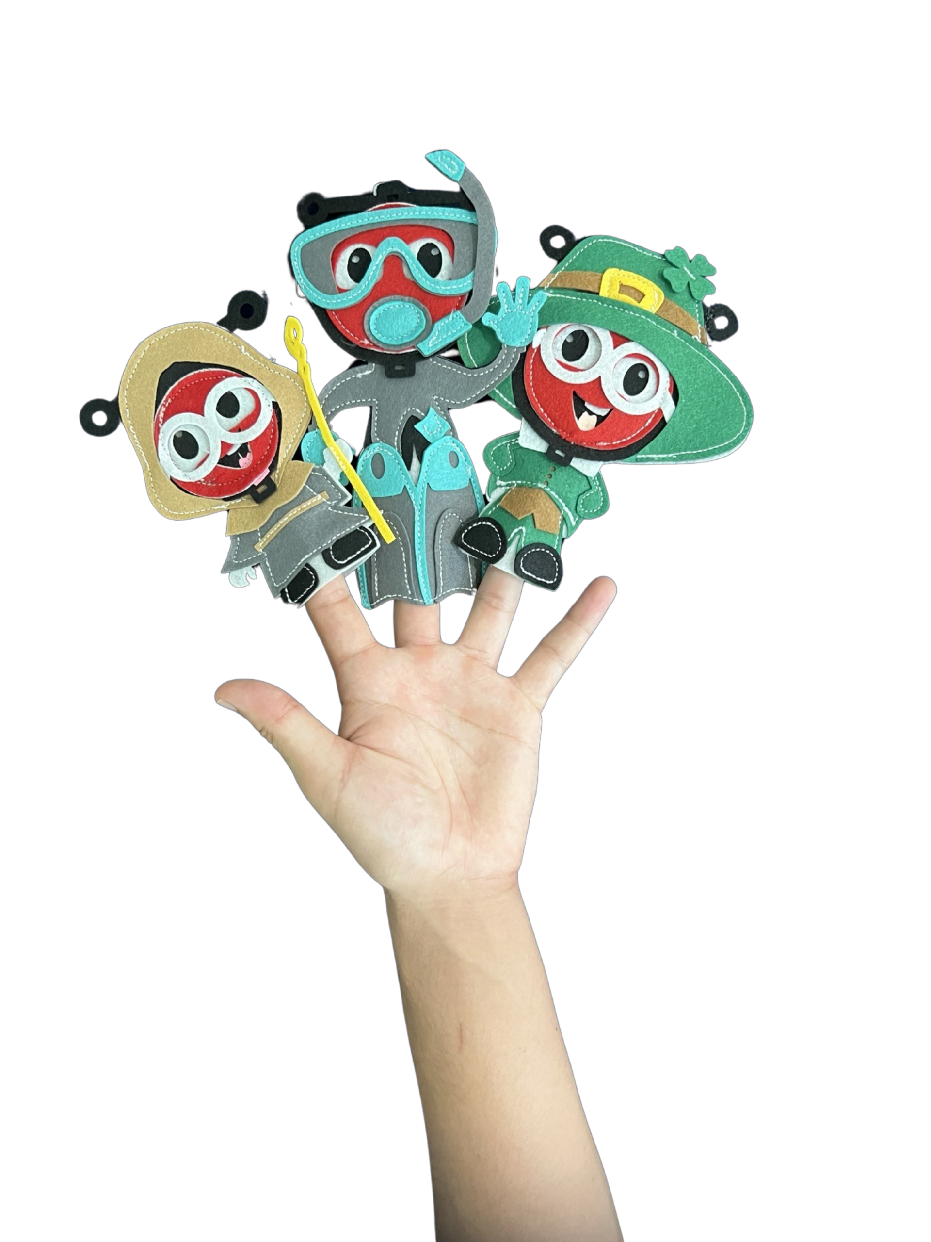 Sensory Finger Puppets - Adventures (8pcs)