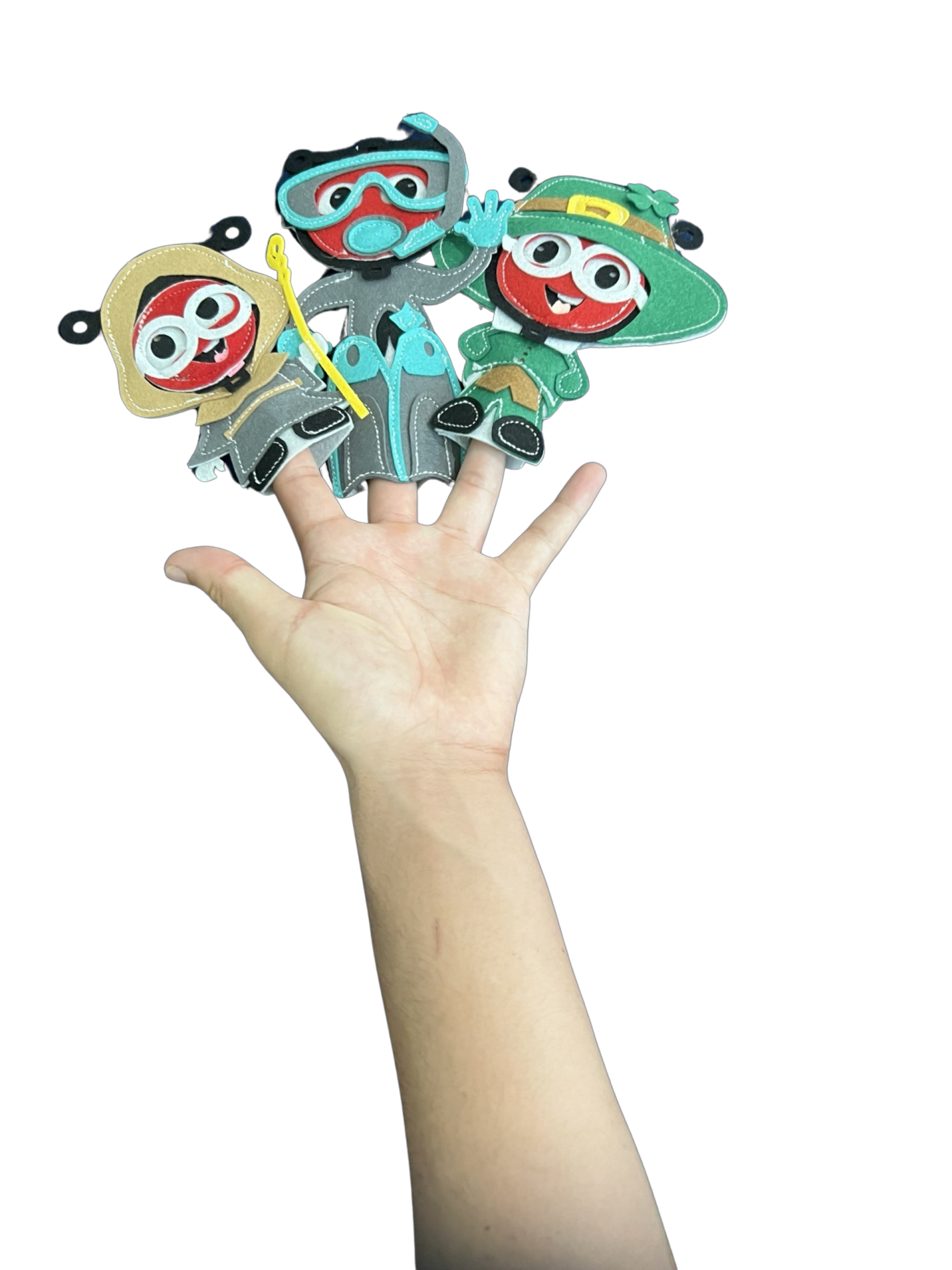 Sensory Finger Puppets - Adventures (8pcs)