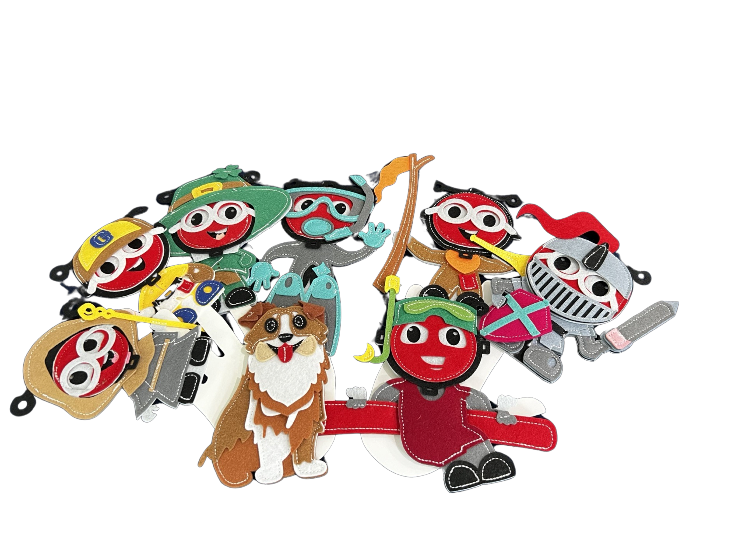 Sensory Finger Puppets - Adventures (8pcs)