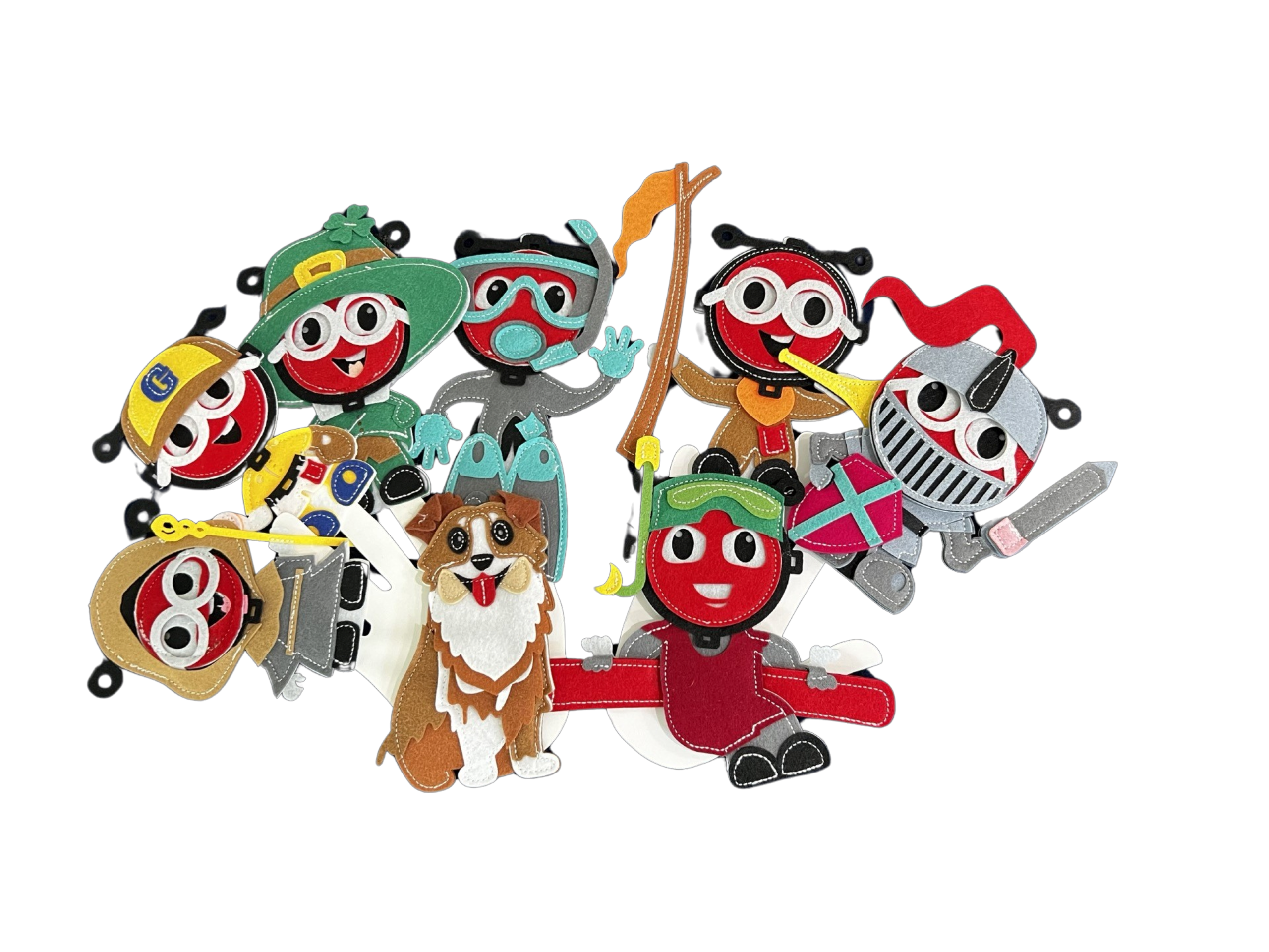 Sensory Finger Puppets - Adventures (8pcs)
