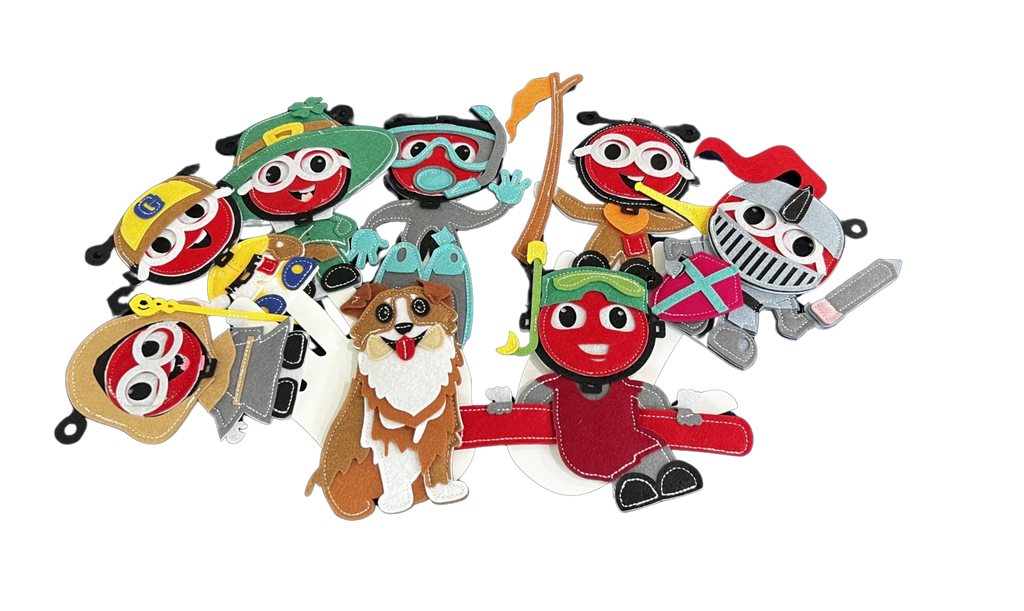 Sensory Finger Puppets - Adventures (8pcs)