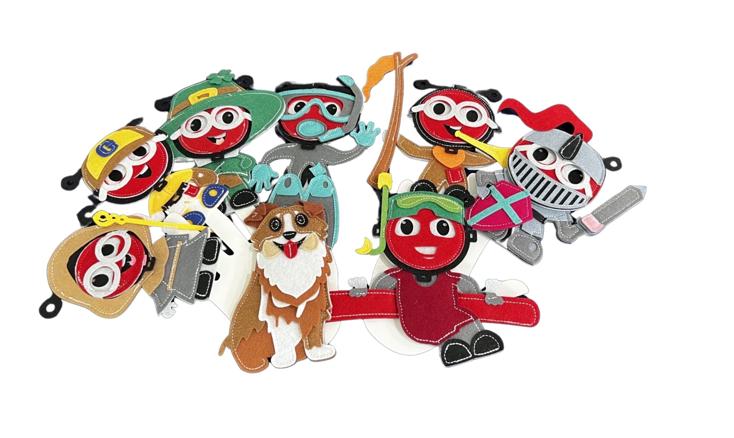 Sensory Finger Puppets - Adventures (8pcs)