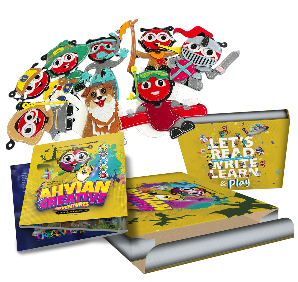 Adventure Book + Finger Puppets + Box